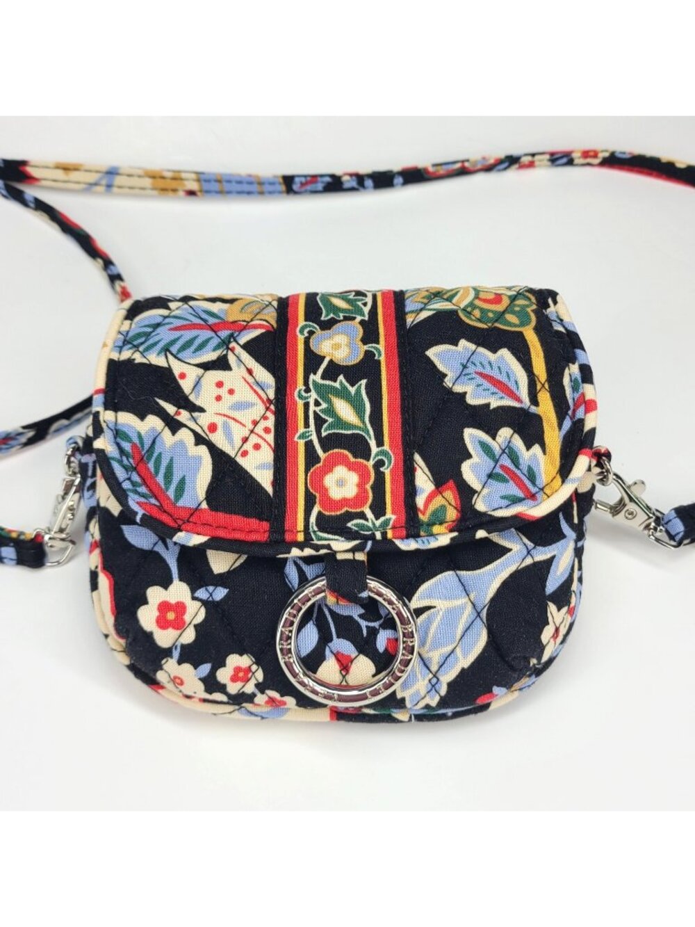 Vera Bradley Versailles Little Hip Crossbody Handbag Purse Retired Quilted